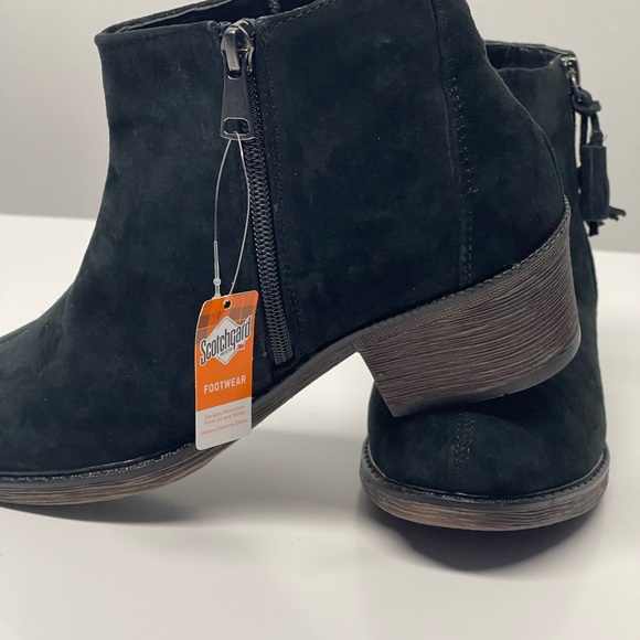 Propet Shoes - Propet Rebel Black Suede Tassel Double Zip Ankle Boots Womens Size 7 NEW w/o Box
